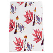 Wasserfarbenpfeil und Diamanten Mittlere Geschenktüte (Rückseite)