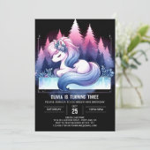 Wasserfarbenpferd Einladung (Stehend Vorderseite)