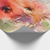 Wasserfarbenpflücke fallen geschenkpapier (Ecke)