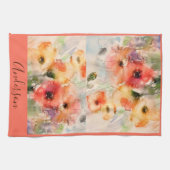 Wasserfarbenpflücke personalisiert geschirrtuch (Horizontal)