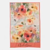 Wasserfarbenpflücke personalisiert geschirrtuch (Vertikal)