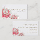 Wasserfarbenpiloten Chic Business Card Visitenkarte (Vorne/Hinten)