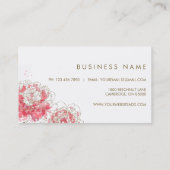 Wasserfarbenpiloten Chic Business Card Visitenkarte (Rückseite)