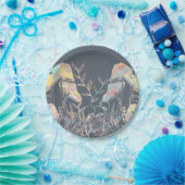 Wasserfarbenpilz Pappteller (Party)