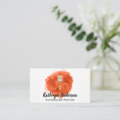 Wasserfarbenpinsel | Maler Treuekarte (Stehend Vorderseite)