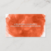 Wasserfarbenpinsel | Maler Treuekarte (Rückseite)