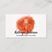 Wasserfarbenpinsel | Maler Treuekarte (Vorderseite)