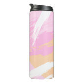 Wasserfarbenpinsel Schlaganfall Monogram Thermaltu Thermosbecher (Nach rechts gedreht)