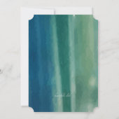 Wasserfarbenpinsel Schlaganfälle Foto Einladung (Rückseite)