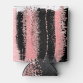 Wasserfarbenpinsel Schlaganfälle Rose Gold Imitate Dosenkühler (Vorderseite)