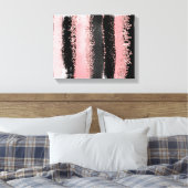 Wasserfarbenpinsel Schlaganfälle Rose Gold Imitate Leinwanddruck (Insitu (Schlafzimmer))