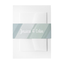 Wasserfarbenpinsel zum Hochzeitstich Einladungsbanderole