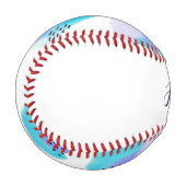 Wasserfarbenpinselmarken Baseball (Vorderseite Links)