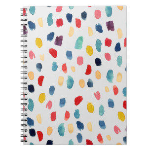 Wasserfarbenpinselstriche: Abstrakt Nahtlos. Notizblock