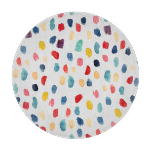 Wasserfarbenpinselstriche: Abstrakt Nahtlos. Schneidebrett