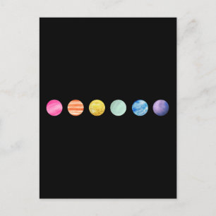 WasserfarbenPlanet - Regenbogen Postkarte