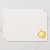 Wasserfarbenplaneten Einladung zum Geburtstag (Rückseite)