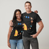 Wasserfarbenplaneten Sun Earth Mars Jupiter Saturn T-Shirt (Unisex)