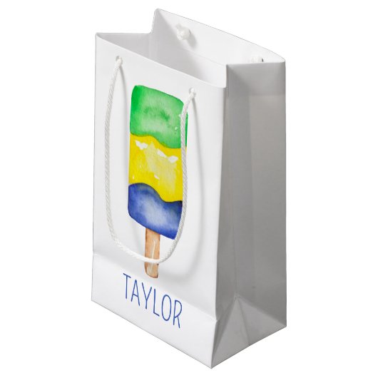 Wasserfarbenpopulation Kleine Geschenktüte (Vorderseite Schrägansicht)