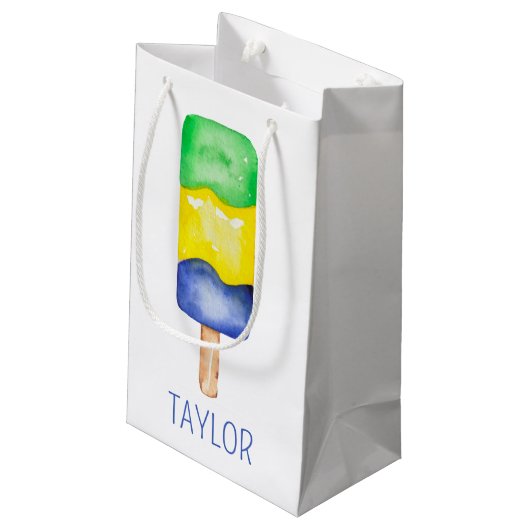 Wasserfarbenpopulation Kleine Geschenktüte (Rückseite Schrägansicht)