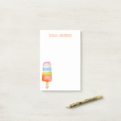 Wasserfarbenpopulation Post-it Klebezettel (Auf Schreibtisch)