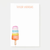 Wasserfarbenpopulation Post-it Klebezettel (Vorderseite)