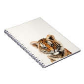 Wasserfarbenportrait eines kleinen Tiger Notizblock (Rechte Seite)