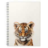 Wasserfarbenportrait eines kleinen Tiger Notizblock (Vorderseite)