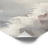 Wasserfarbenportrait von Black Cat Pose Windows Poster (Ecke)