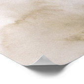 Wasserfarbenposter Abstrakt Geometrische moderne K Poster (Ecke)