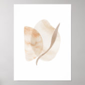 Wasserfarbenposter Abstrakt Geometrische moderne K Poster (Vorne)