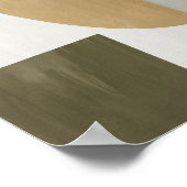 Wasserfarbenposter Abstrakt Geometrische moderne K Poster (Ecke)