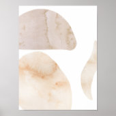 Wasserfarbenposter Abstrakt Geometrische moderne K Poster (Vorne)