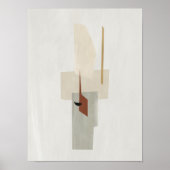 Wasserfarbenposter Abstrakt Geometrische moderne K Poster (Vorne)