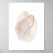 Wasserfarbenposter Abstrakt Geometrische moderne K Poster (Vorne)