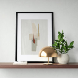 Wasserfarbenposter Abstrakt Geometrische moderne K Poster