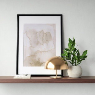 Wasserfarbenposter Abstrakt Geometrische moderne K Poster