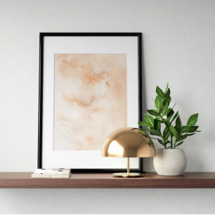 Wasserfarbenposter Abstrakt Geometrische moderne K Poster