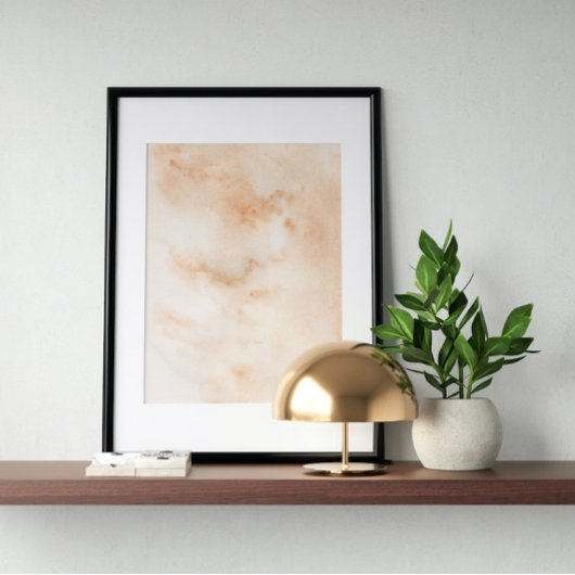 Wasserfarbenposter Abstrakt Geometrische moderne K Poster