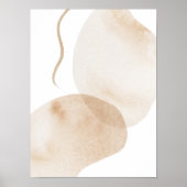 Wasserfarbenposter Abstrakt Geometrische moderne K Poster (Vorne)