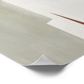 Wasserfarbenposter Abstrakt Geometrische moderne K Poster (Ecke)