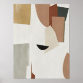 Wasserfarbenposter Abstrakt Geometrische moderne K Poster (Vorne)