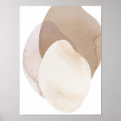 Wasserfarbenposter Abstrakt Geometrische moderne K Poster (Vorne)