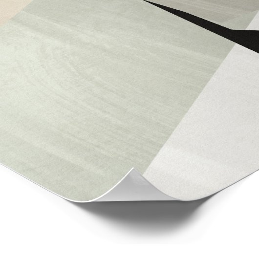 Wasserfarbenposter Abstrakt Geometrische moderne K Poster (Ecke)