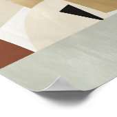 Wasserfarbenposter Abstrakt Geometrische moderne K Poster (Ecke)