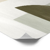 Wasserfarbenposter Abstrakt Geometrische moderne K Poster (Ecke)