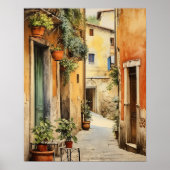 Wasserfarbenposter der Toskana, Kunst der italieni Poster (Vorne)