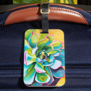 Wasserfarbenprächtig botanisch gepäckanhänger