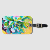 Wasserfarbenprächtig botanisch gepäckanhänger (Vorderseite (Horizontal))