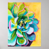Wasserfarbenprächtig botanisch poster (Vorne)